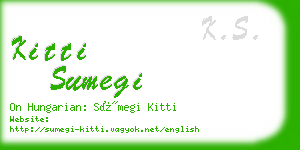 kitti sumegi business card